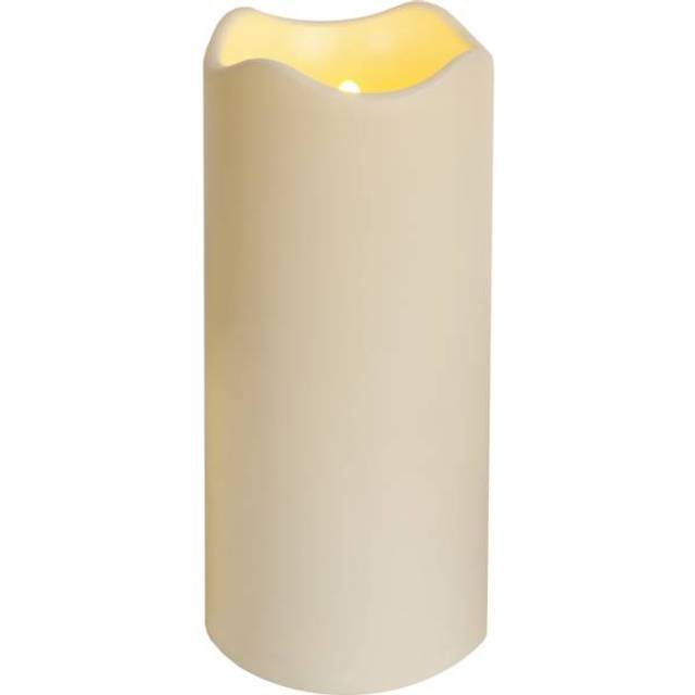 Star Trading LED Blockljus Paul (Beige/7,5 x 15 cm)