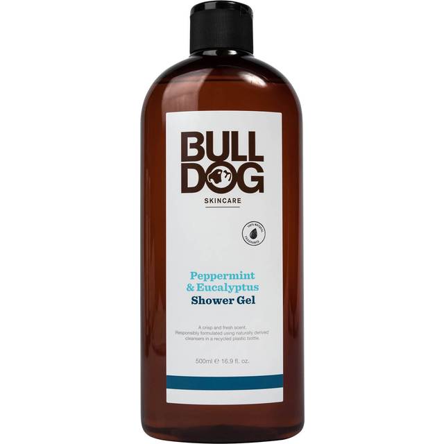 Bulldog – Peppermint & Eucalyptus Shower Gel 500ml – duschgel med mint och eukalyptus-Ingen färg