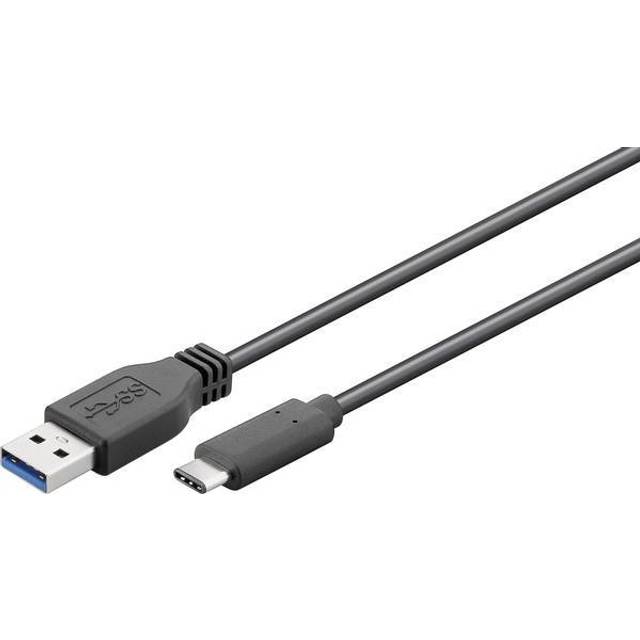 Goobay - USB 3.2 GEN 1 (USB3.0) Anschlusskabel - USB-C auf USB-A - 5Gbit/s - USB-Adapter - OTG Kabel - USB-C auf USB-A Anschlusskabel - 1m - 5Gbit/s - GEN 1 - schwarz
