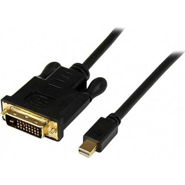 StarTech.com 1,8 m mini DisplayPort? till DVI-kabel (kontakt/kontakt), mDP till DVI adapter/omvandlare för PC/Mac, 1920 x 1200, svart