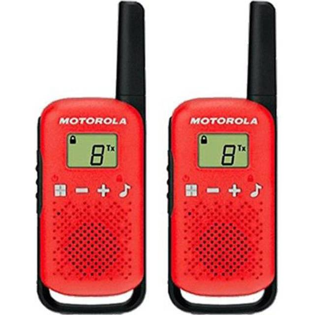 Motorola TALKABOUT T42 Twin Pack Two-Way Radios in Red
