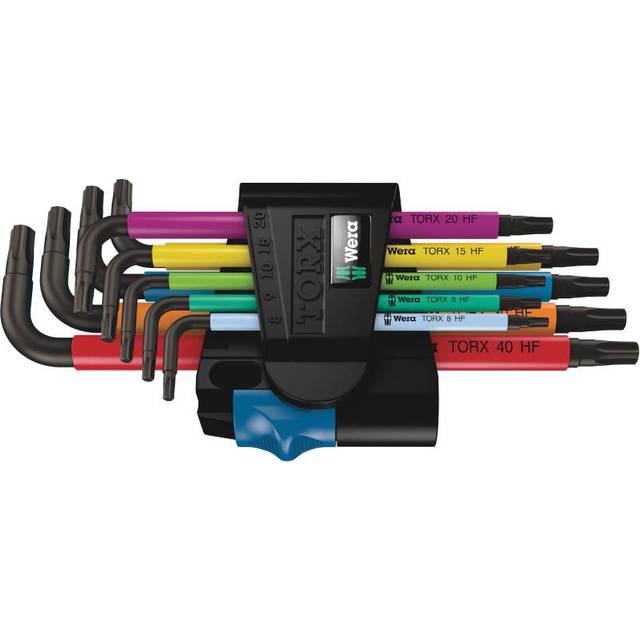 Wera 05024179001 SL/9 TORX HF Vinkelnyckelsats, Flerfärgad, 9 delar