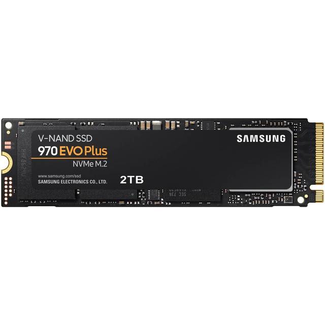 Samsung 970 EVO Plus SSD 2 TB – M.2 NVMe intern Solid State Drive med V-NAND-teknik (MZ-V7S2T0BW)