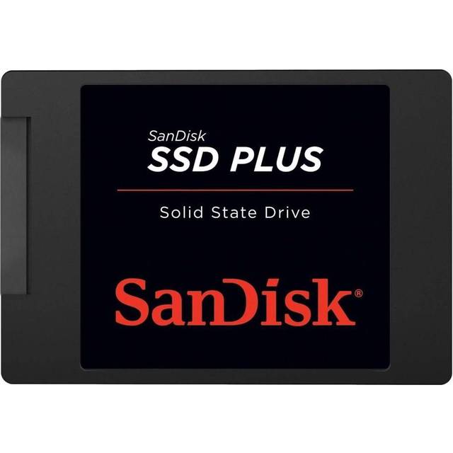 SanDisk Plus Hårddisk, Svart, 1 TB