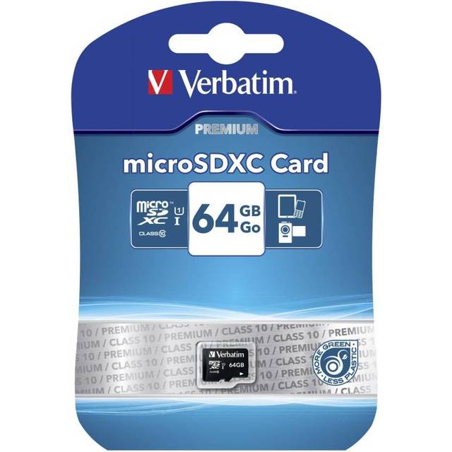 Verbatim SDXC Media Memory Card UHS-1 Class 10 Read 10MB/s - 44024-1