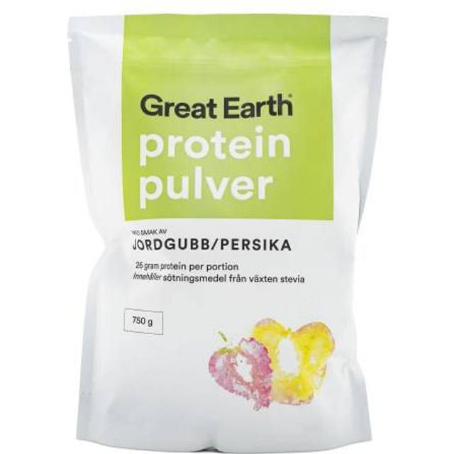 Great Earth Proteinpulver Jordgubb/Persika 750 g