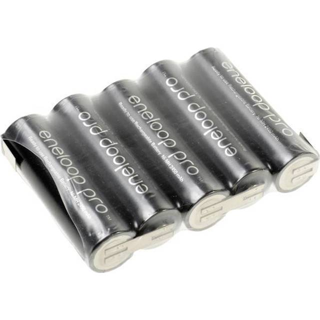 Panasonic eneloop Pro Reihe F1x5 Batteripack Antal celler: 5 Batteristorlek: AA (R6) Z-lödfana NiMH 6 V 2450 mAh