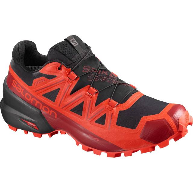 SALOMON SPIKECROSS GTX LAUFSCHUHE Unisex Art.-Nr. 408082 Gr. 46 - Bk/Rd/Rd Dahlia