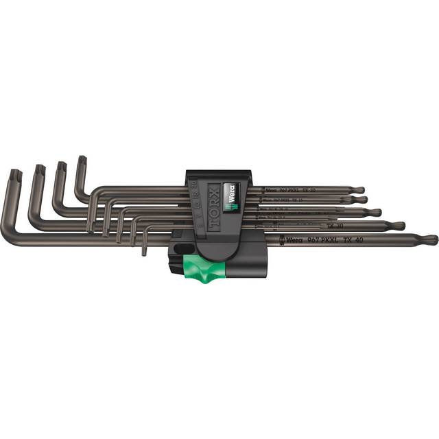 Wera 05024460001 967 TX XL TORX® BlackLaser Long L-Key Set TX 8-40 9pc