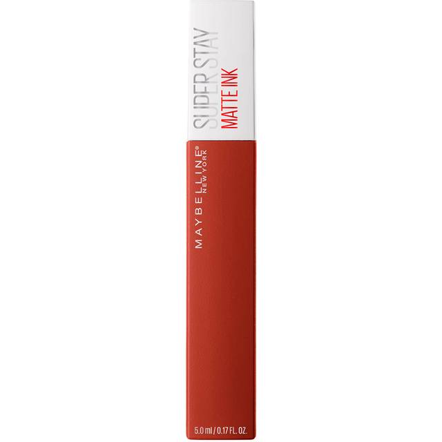 Maybelline Superstay matt bläck långvarig vätska, rött läppstift, upp till 12 timmars användning, icke torkande, 117 jordbrytare
