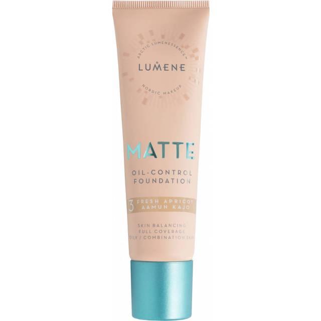 Lumene Matte Oil-Control Mattifierande foundation SPF 20 Skugga 3 Fresh Apricot 30 ml