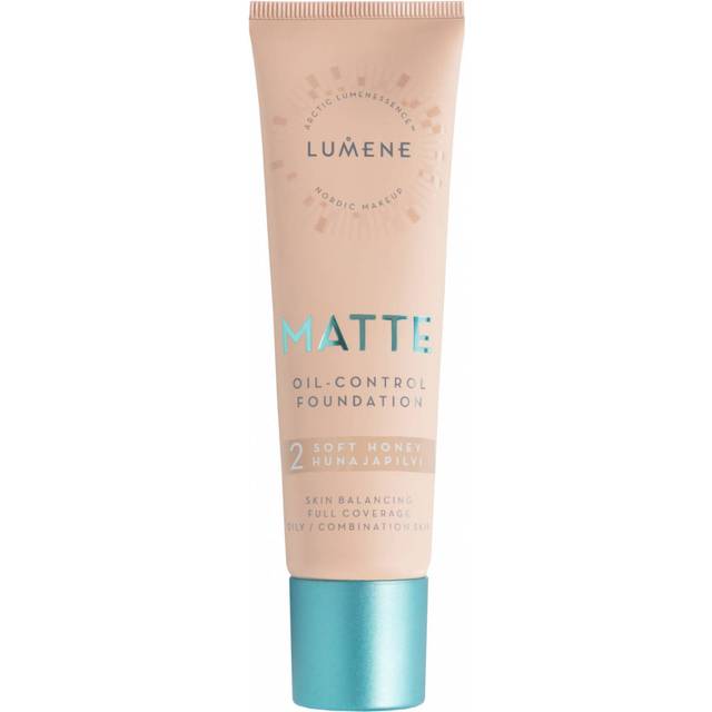 Lumene Matte Oil-Control Mattifierande foundation SPF 20 Skugga 2 Soft Honey / Medium 30 ml