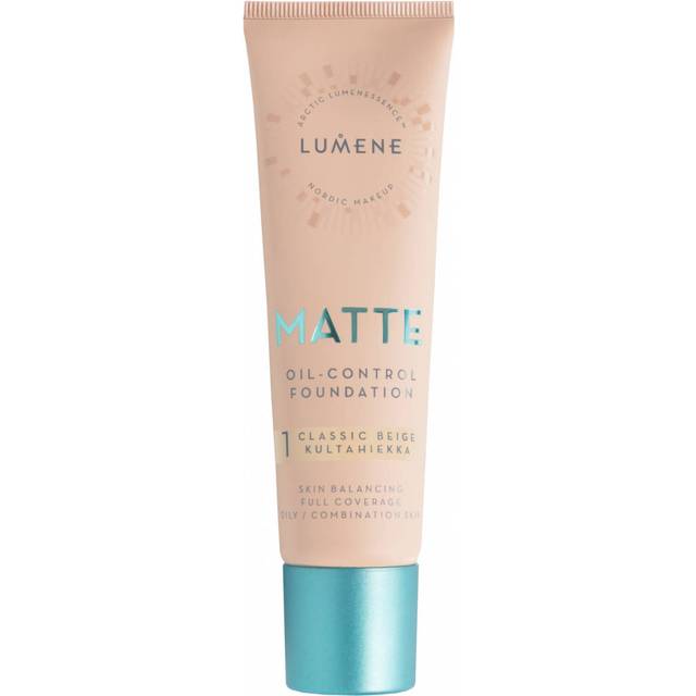 Lumene Matte Oil-Control Mattifierande foundation SPF 20 Skugga 1 Classic Beige 30 ml