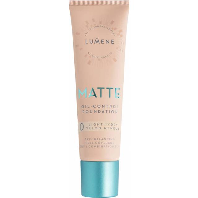 Lumene Matte Oil-Control Mattifierande foundation SPF 20 Skugga 0 Light Ivory 30 ml