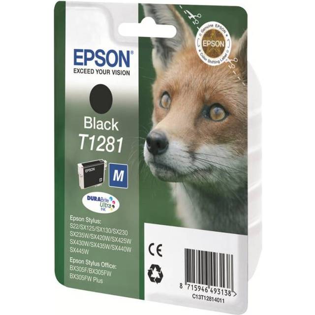 Epson svart bläckpatron T1281 / Räv 5,9 ml T1281