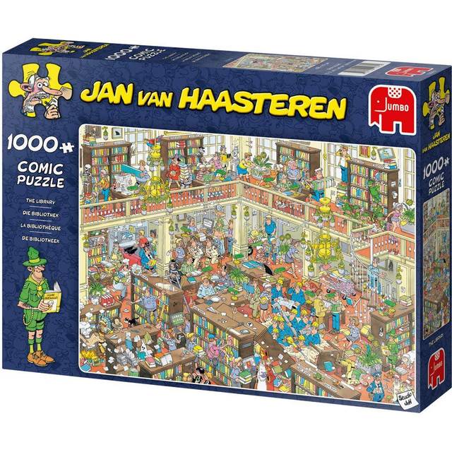 Jan Van Haasteren 1000 Piece The Library Jigsaw Puzzle