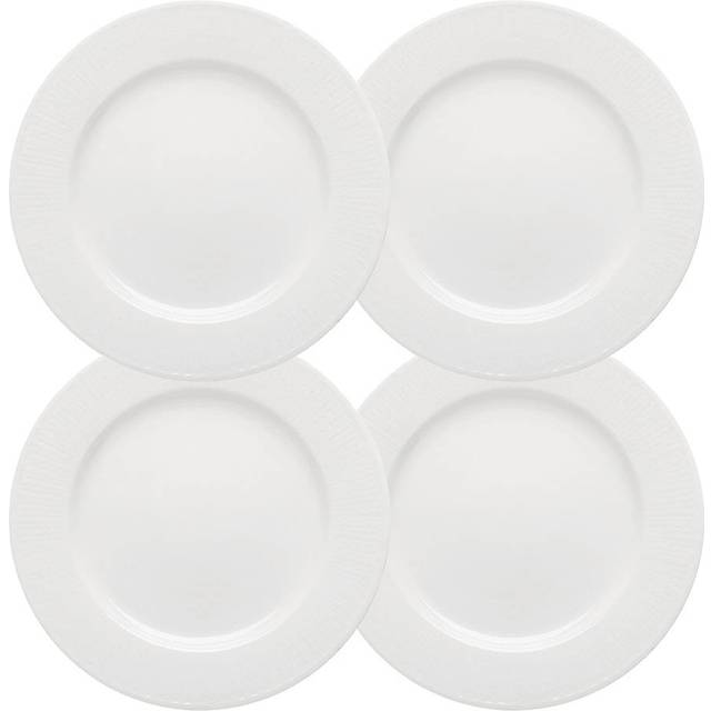Rörstrand - Swedish Grace Tallrik 21 cm 4-pack Snö