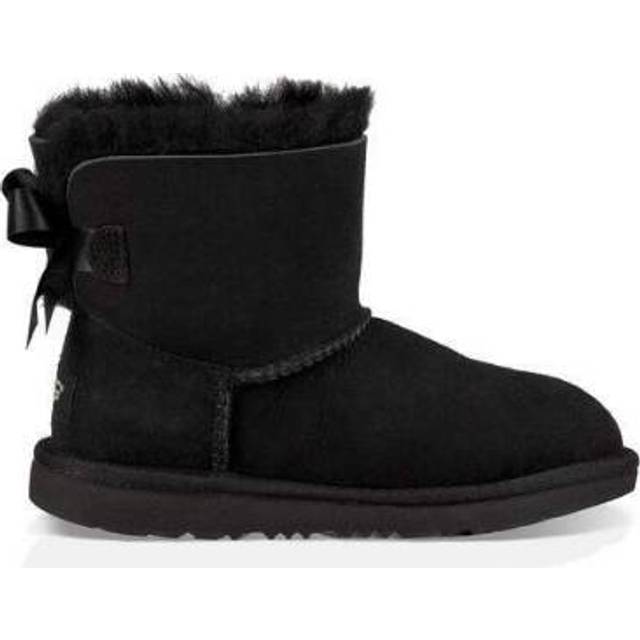 UGG® Mini Bailey Bow II Boot for Kids in Black, Size 13K, Twinface/Polyester/Wool