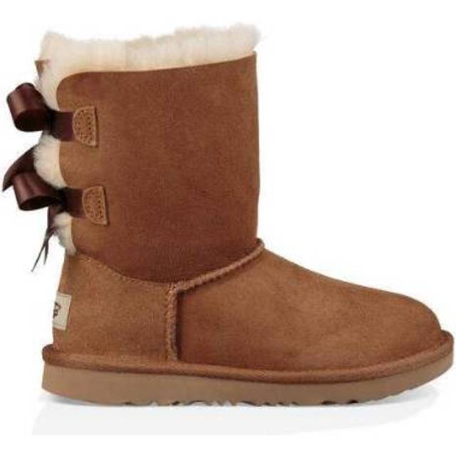 UGG® Bailey Bow II Boot for Kids in Brown, Size 12K, Twinface/Polyester/Wool - Chestnut