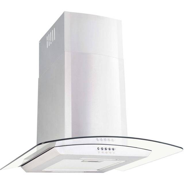 Väggmonterad köksfläkt 60 cm rostfritt stål 756 m³/h LED