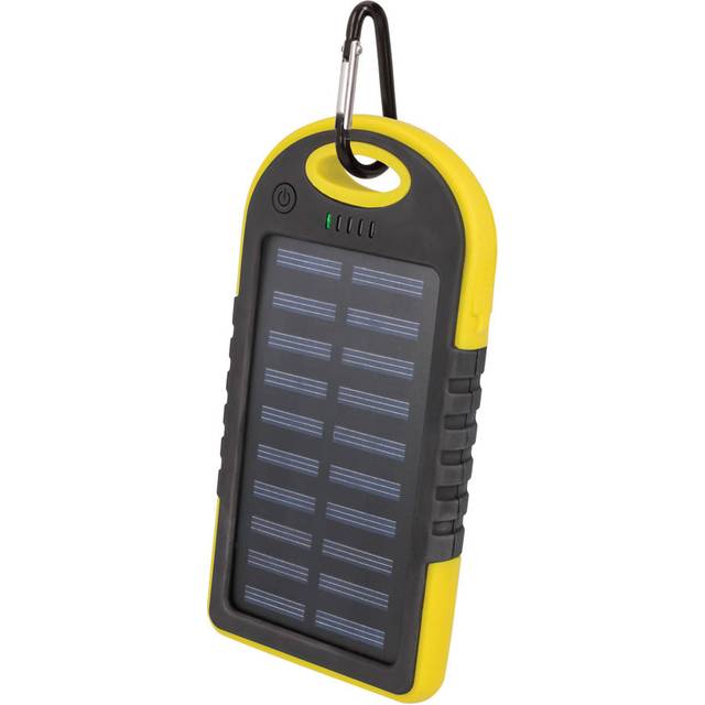 Setty powerbank med solceller, 5000 mAh, blå
