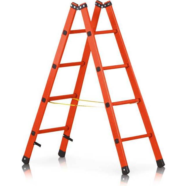 Stehleiter 2x8 Sprossen GFK, Leiterlänge 2440mm Arbeits-H.b.ca.3650mm ZARGES