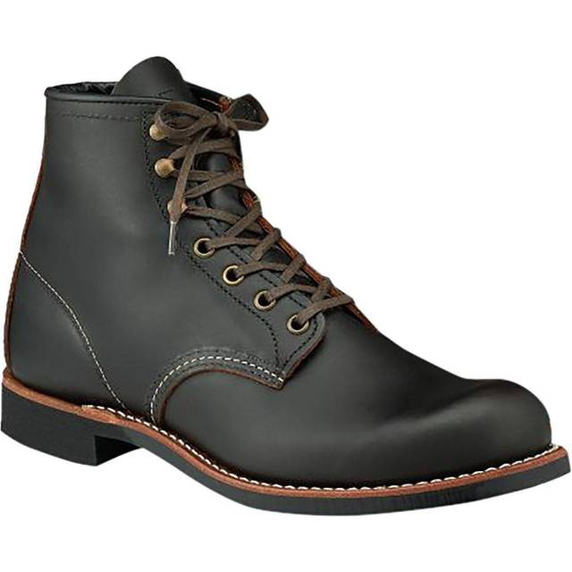 Red Wing Blacksmith Leather Men's Ankle Boots - Black Prairie Leather - UK 9