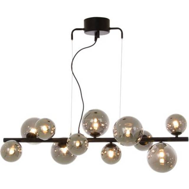 MOLEKYL taklampa L85, svart/rök - Aneta Lighting
