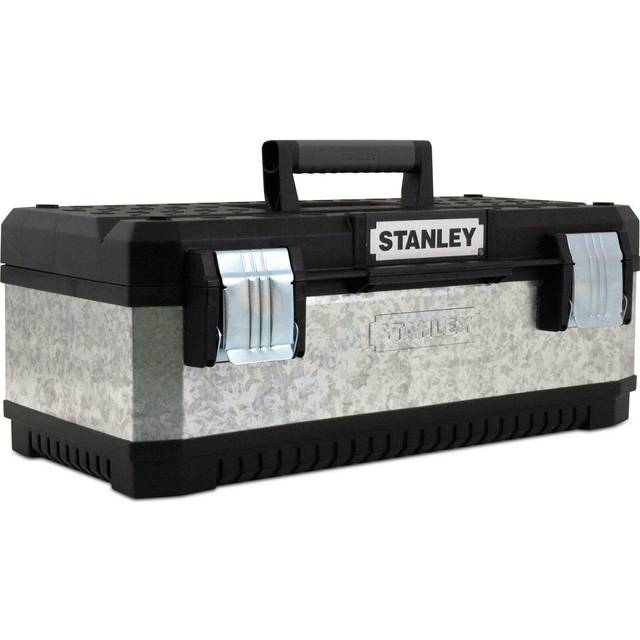 1-95-618 Galvanised Metal Heavy Duty Lockable Toolbox 20'' 50cm STA195618 - Stanley