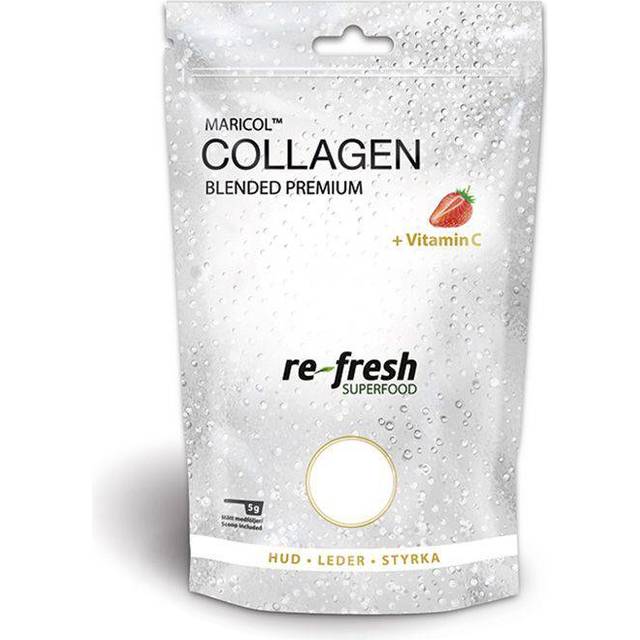 Re-fresh Superfood Collagen Blended Premium, Jordgubb, 150 g