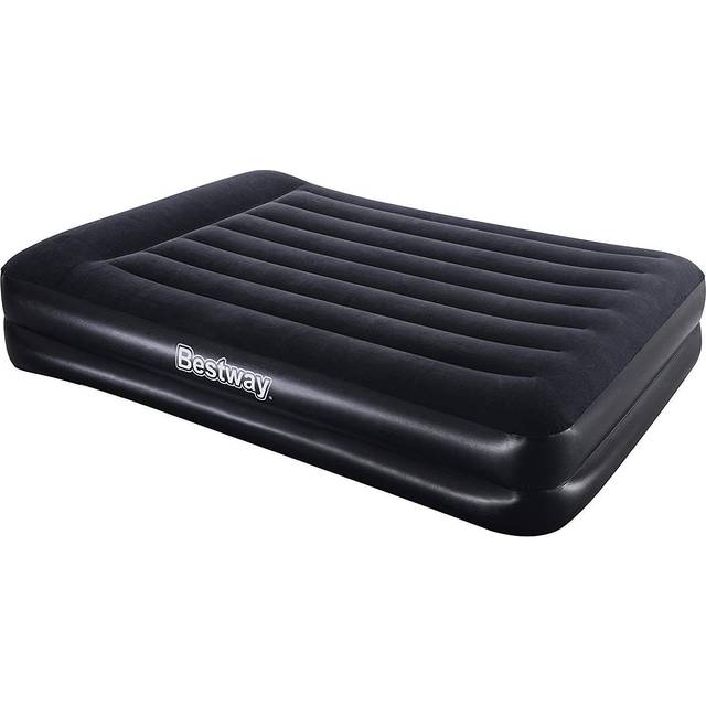 Bestway Aeroluxe 67403 Uppblåsbar Madrass med Elpump, Svart 203 x 152 x 46 cm