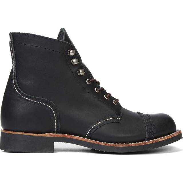 Men's Red Wing Shoes - 8084 MENS IRON RANGER BLACK HARNESS LEATHER - Size: 9 - Black
