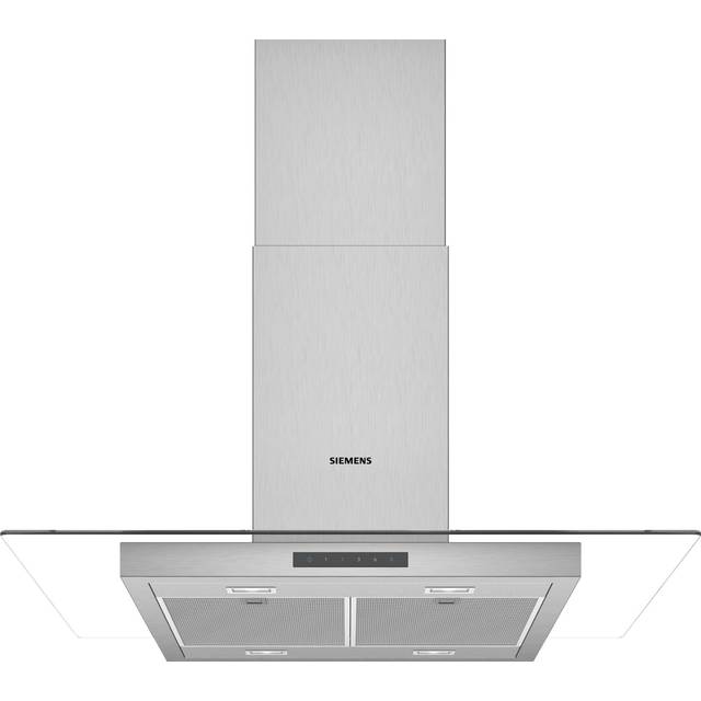 Siemens iQ300 90cm Island Cooker Hood With Flat Glass Canopy - Stainless Steel - Stainless steel