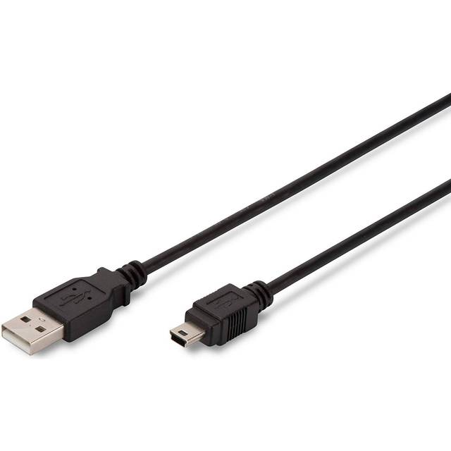USB 2.0 connection cable, type  A - mini B (5pin) M/M, 3.0m, USB 2.0 conform, bl