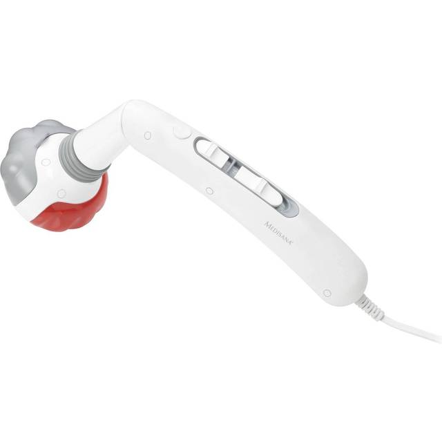 medisana HM 886 handmassageapparat, elektrisk ryggmassageapparat, massagestång med vibrationer, rödljusfunktion, värmefunktion, 2 intensiteter för rygg, ben, nacke och axel