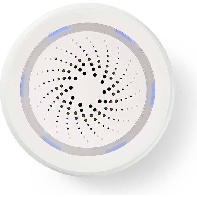 Wi-Fi Smart Siren for Alarm or Chime, 85dB, App and Voice Control, works with Alexa or Google Home, Plug & Play, No Hub or Subscri...