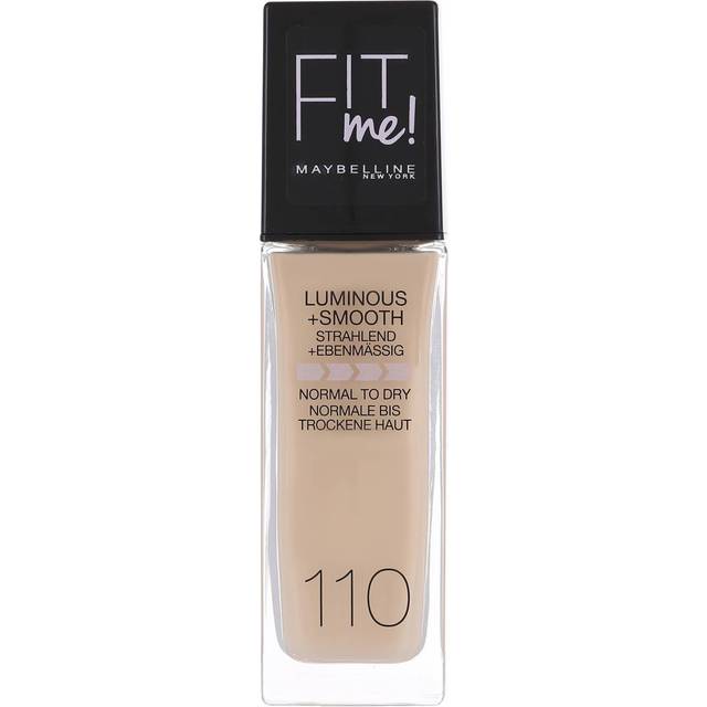Maybelline New York, flytande foundation, Fit Me Luminous + Smooth Foundation, nyans: Porcelain 110, 30 ml