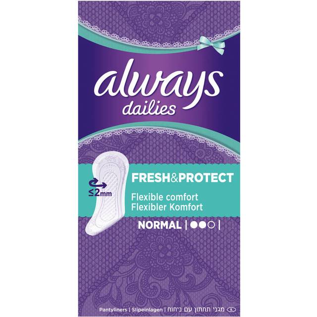 Always Dailies Normal Fresh & Protect Trosskydd 30 st