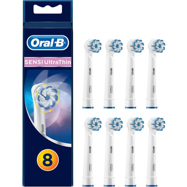 Oral-B Sensi UltraThin Tandborsthuvud, Vit, Paket med 8