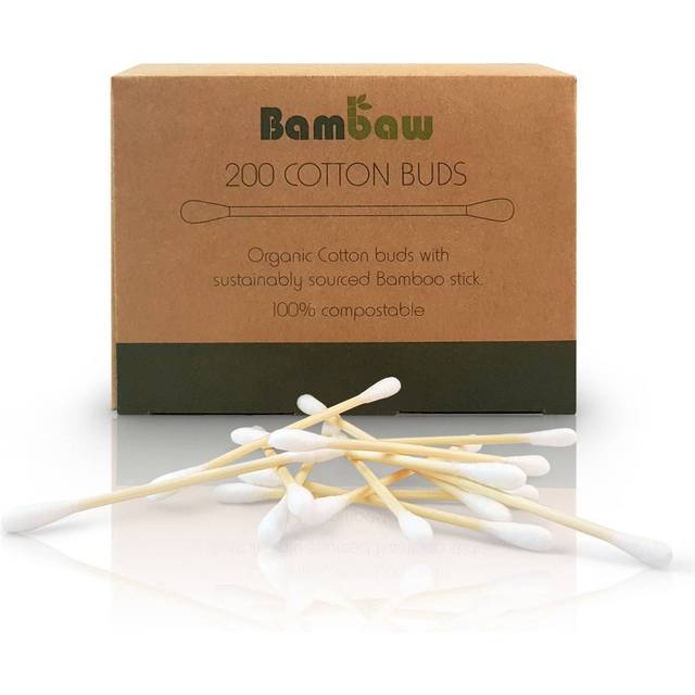 Bambaw - Ekologiska Bomullstops 200 st