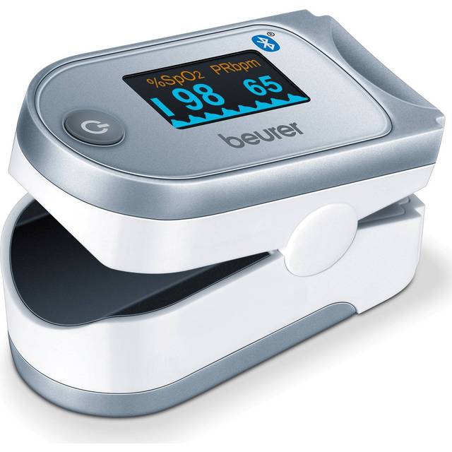 Beurer PO 60 pulsoximeter med Bluetooth, bestämning av arteriell syremättnad i blodet