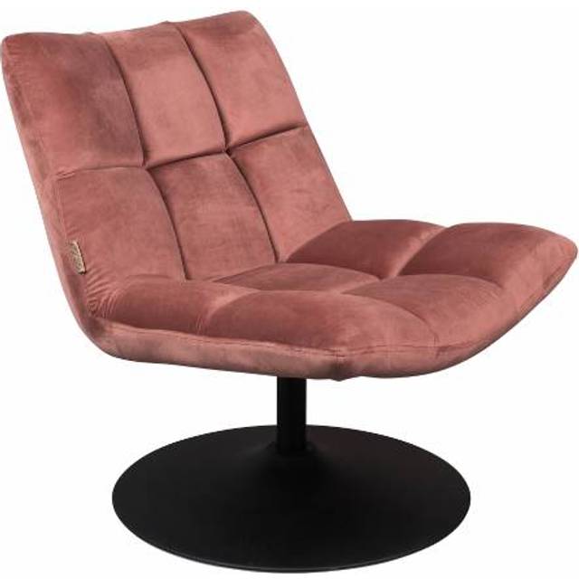 Dutchbone Loungefåtölj Sammet Bar Rosa