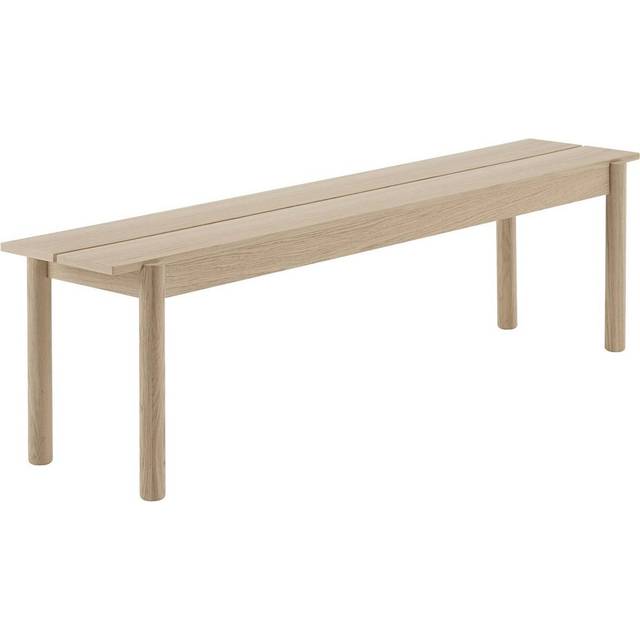 Muuto - Linear Wood Bench 170 cm, Oak - Bænke - Thomas Bentzen - Træ farvet - Træ