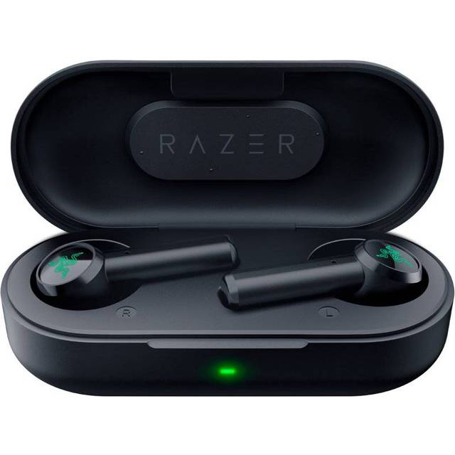 Razer Hammerhead True Wireless Pro - THX Certified True Wireless-öronsnäckor med avancerad aktiv brusreducering (ANC, 60 ms anslutning med låg latens, Snabbt kontrolläge) Svart