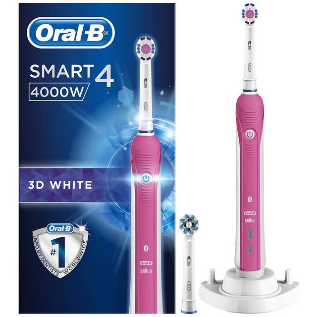 Oral-B Design Edition Smart 4 - 4000W - Pink Electric Toothbrush - Pink
