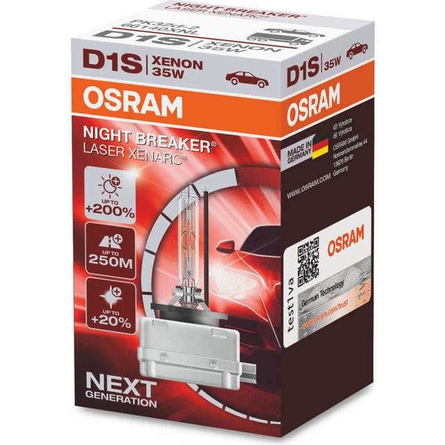 Osram Xenarc Night Breaker Laser - Xenonlampa D1S 35W 85 V 1-pack - Volvo - VW - Ford - Mercedes - BMW - Saab - Renault - Skoda