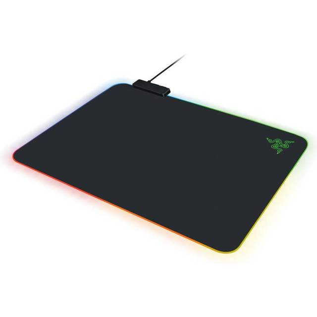 Razer Firefly V2 - Musmatta för gaming med mikrostrukturerad yta och Chroma RGB-belysning (kabelhållare, kantbelysning runt om, halkfri) Svart