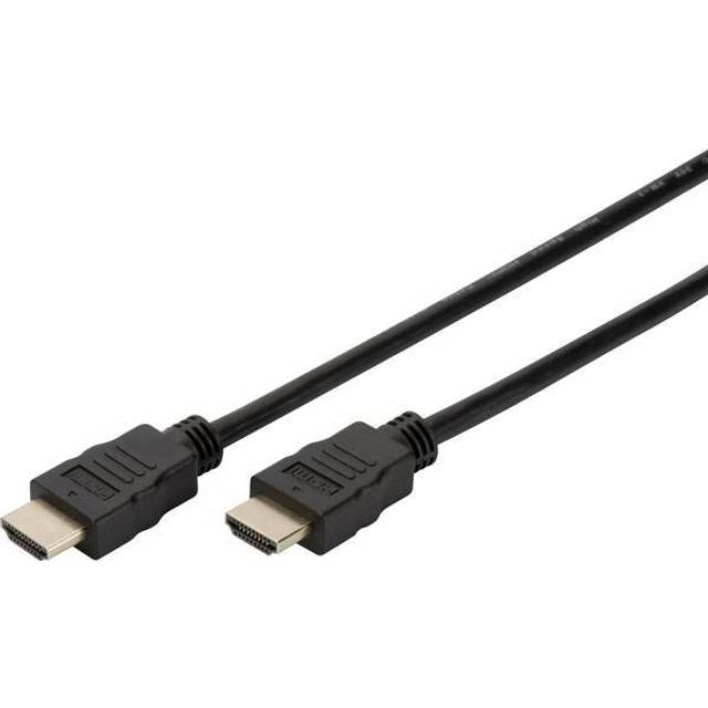 HDMI High Speed connection cable, type A M/M, 5.0m, 4K 30p, gold, bl