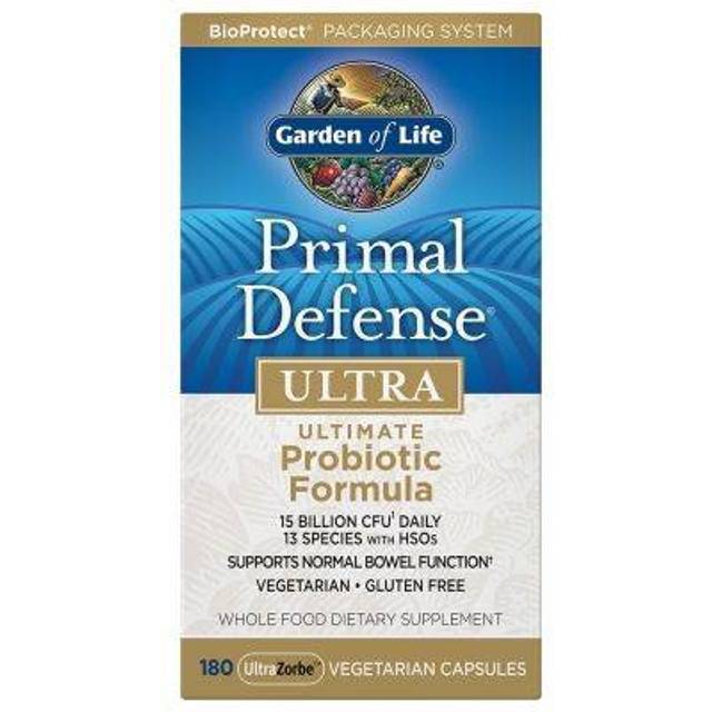 Garden of Life  Primal Defense®  Ultra  Ultimate Probiotic Formula  180 UltraZorbe™ Vegetarian Capsules