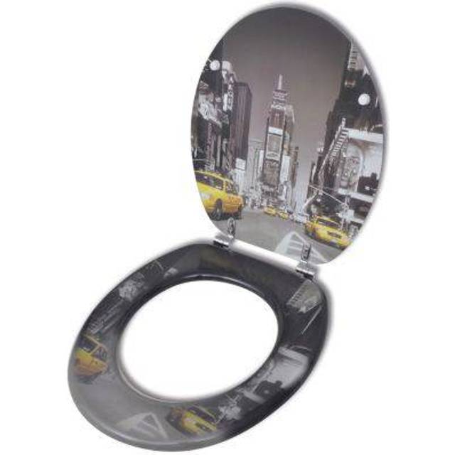 Round Toilet Seat Sticker (24cm W x 28cm D;5cm H X 35.8cm W X 43.7cm D;24cm W x 28cm D;5cm H X 35.8cm W X 43.7cm D)